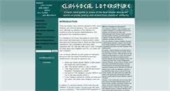 Desktop Screenshot of ancient-literature.com