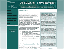 Tablet Screenshot of ancient-literature.com